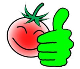 Hand sign of cherry tomatoes sticker #8777668