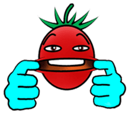 Hand sign of cherry tomatoes sticker #8777669