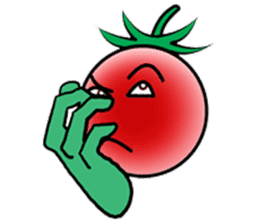 Hand sign of cherry tomatoes sticker #8777676