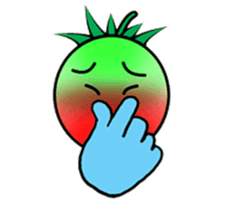 Hand sign of cherry tomatoes sticker #8777678