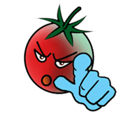 Hand sign of cherry tomatoes sticker #8777680