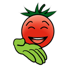 Hand sign of cherry tomatoes sticker #8777684