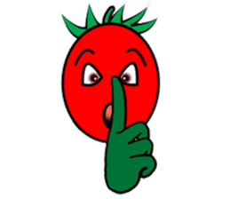 Hand sign of cherry tomatoes sticker #8777697