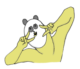 Bothersome panda sticker #8779063