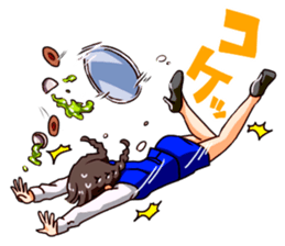 A female office drinking worker idol sticker #8780043