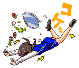 A female office drinking worker idol sticker #8780043