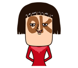 People with bobbed hair 3 sticker #8780460