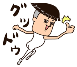 People with bobbed hair 3 sticker #8780467