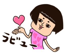 People with bobbed hair 3 sticker #8780476