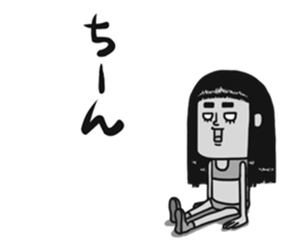 People with bobbed hair 3 sticker #8780478