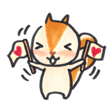 The Cute Squirrel sticker #8781617