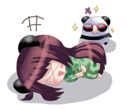 Bamboo friends sticker #8782065