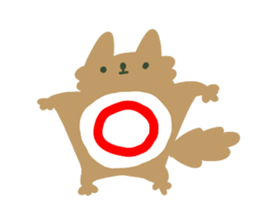 giant flying squirrel Sticker sticker #8782704