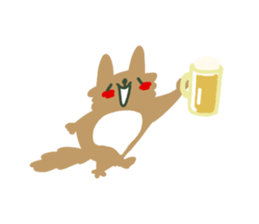 giant flying squirrel Sticker sticker #8782721