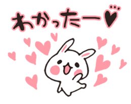 love-rabbit 6 sticker #8782787