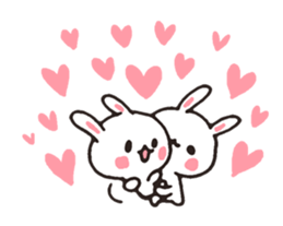 love-rabbit 6 sticker #8782815