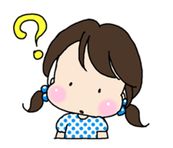 Girls liking pickled radish. sticker #8783150