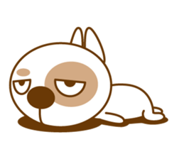 Nurungee_ver.2_cynical Dog sticker #8783671