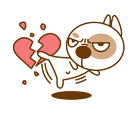 Nurungee_ver.2_cynical Dog sticker #8783679