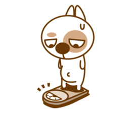 Nurungee_ver.2_cynical Dog sticker #8783688