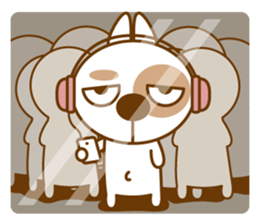 Nurungee_ver.2_cynical Dog sticker #8783689