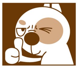 Nurungee_ver.2_cynical Dog sticker #8783690