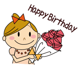 Sometimes Yururi housewife love messages sticker #8784236