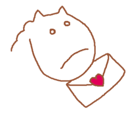 It is a cute horse illustrations3 sticker #8785148