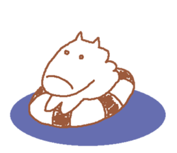 It is a cute horse illustrations3 sticker #8785154