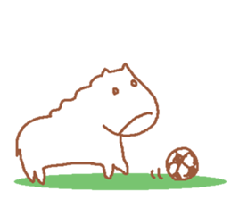 It is a cute horse illustrations3 sticker #8785155