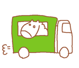 It is a cute horse illustrations3 sticker #8785159