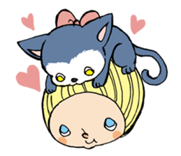 Girl  chicorian of the blond hair sticker #8785765