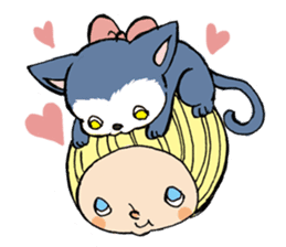 Girl chicorian of the blond hair sticker #8785765