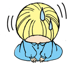 Girl  chicorian of the blond hair sticker #8785766