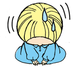 Girl chicorian of the blond hair sticker #8785766