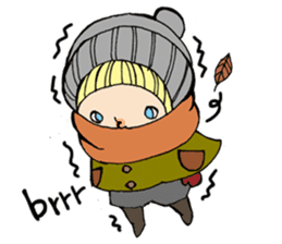 Girl chicorian of the blond hair sticker #8785767