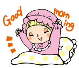 Girl  chicorian of the blond hair sticker #8785770