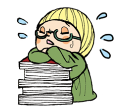 Girl  chicorian of the blond hair sticker #8785771