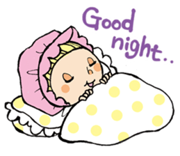 Girl  chicorian of the blond hair sticker #8785773