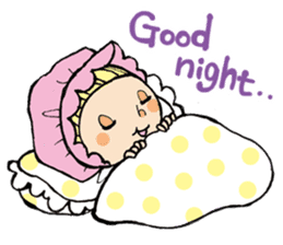 Girl chicorian of the blond hair sticker #8785773