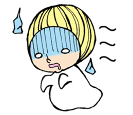 Girl  chicorian of the blond hair sticker #8785775