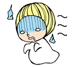 Girl chicorian of the blond hair sticker #8785775