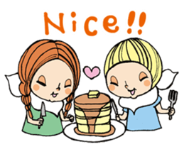 Girl  chicorian of the blond hair sticker #8785776