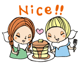 Girl chicorian of the blond hair sticker #8785776