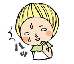 Girl chicorian of the blond hair sticker #8785779