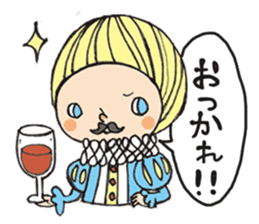 Girl chicorian of the blond hair sticker #8785780