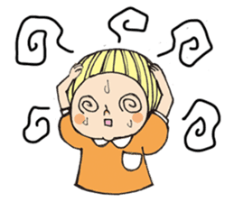 Girl chicorian of the blond hair sticker #8785781