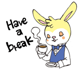 Girl chicorian of the blond hair sticker #8785783