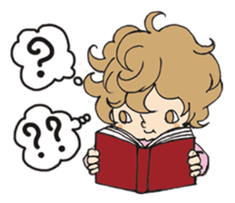 Girl chicorian of the blond hair sticker #8785784