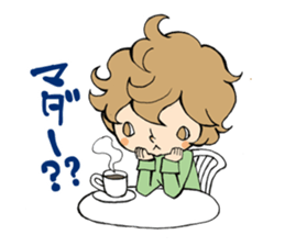 Girl  chicorian of the blond hair sticker #8785785